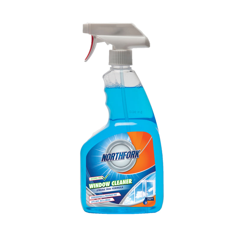 northfork window and glass cleaner alcohol free 750ml - pack of 12