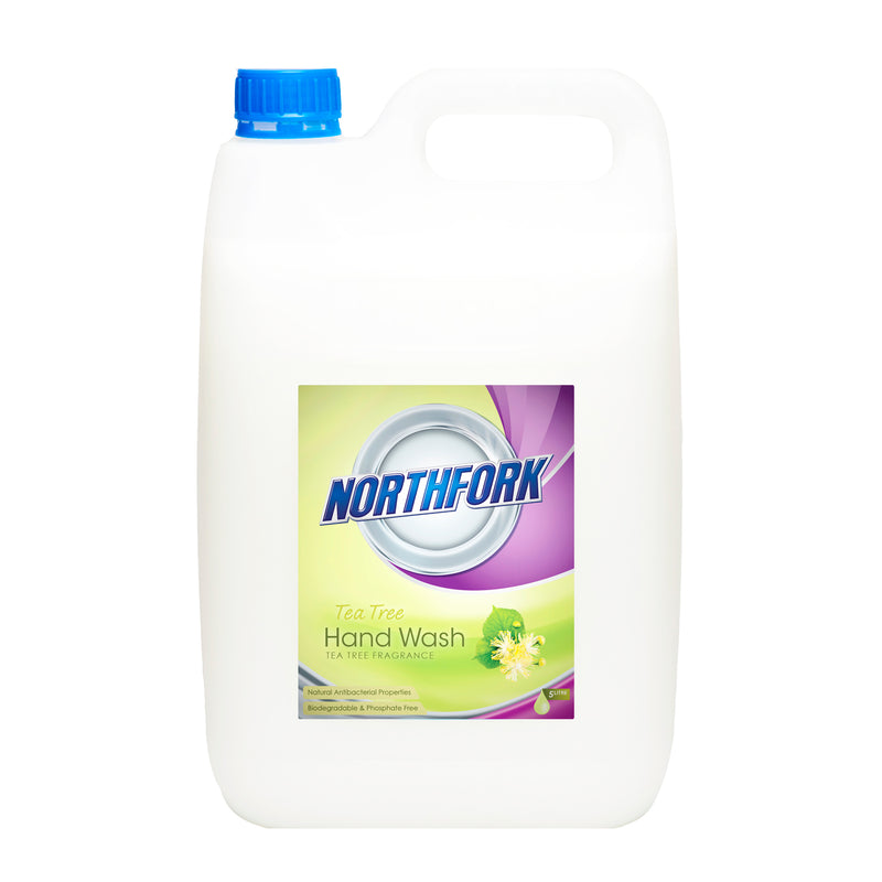 northfork liquid hand wash with tea tree oil 5 litre - pack of 3