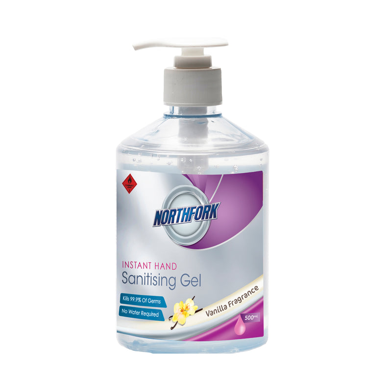 northfork instant hand sanitising gel 500ml - pack of 12