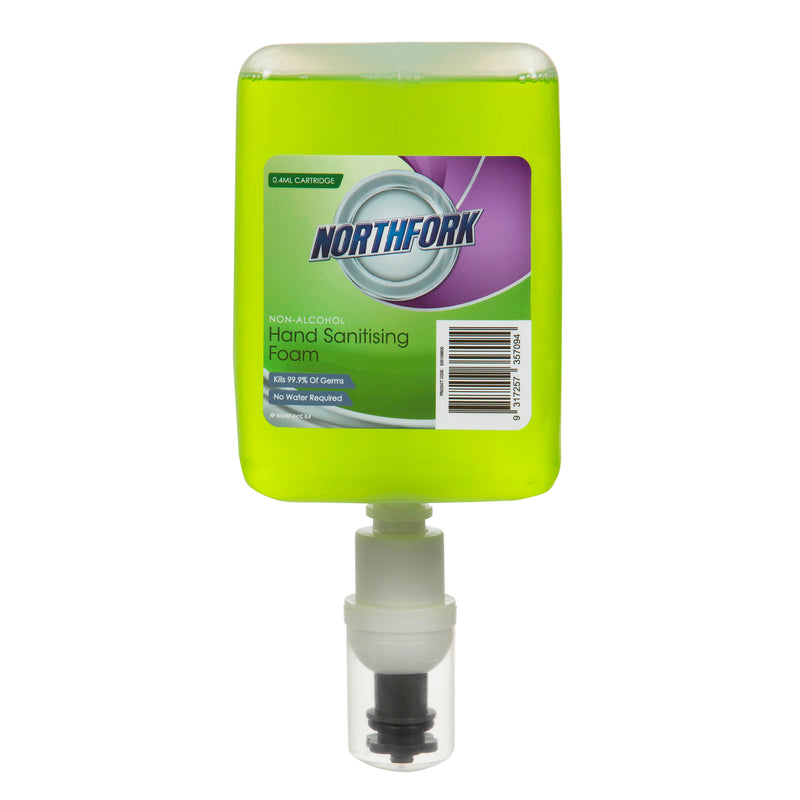 northfork instant hand sanitising foam 0.4ml - pack of 6