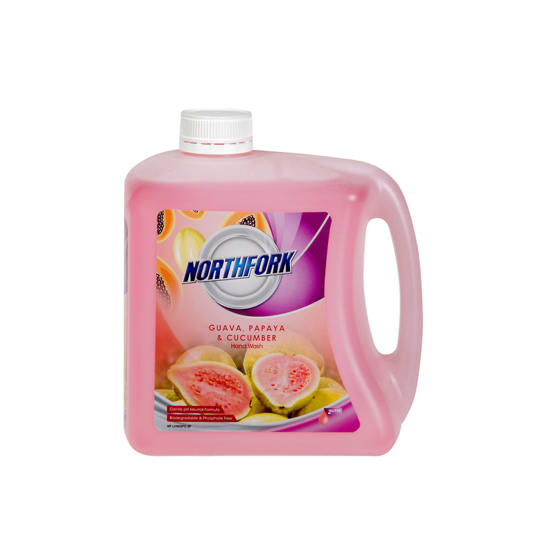 northfork liquid hand wash guava pomegranate cucumber 2 litre - pack of 3