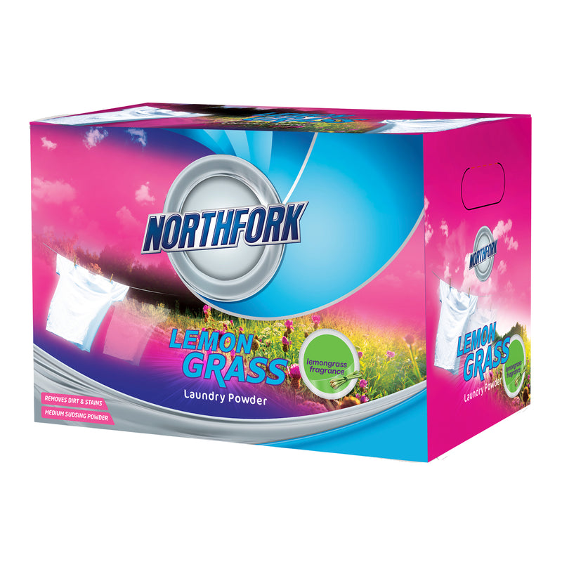 northfork 15kg laundry powder lemongrass blue