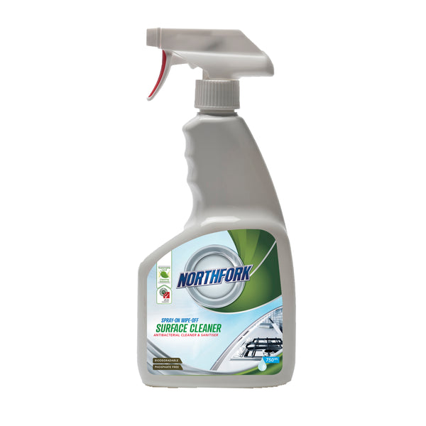 northfork geca spray on wipe off surface cleaner 750ml - pack of 12