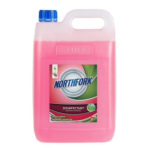 northfork geca deodoriser disinfectant rainforest 5 litre - pack of 3