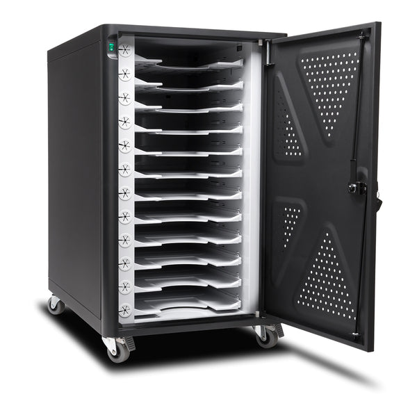 kensington® ac12 charge & sync cabinet for laptops & chromebooks