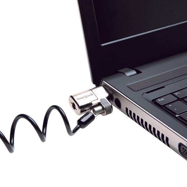 kensington® clicksafe laptop lock single keyed coiled cable