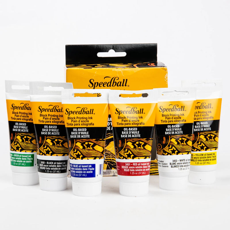 Speedball Oil Based Block Printing Starter Set Of 6