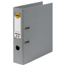 marbig lever arch file a4 pe grey - pack of 10