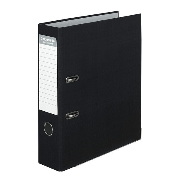 colourhide® lever arch file pe black#Size_A4