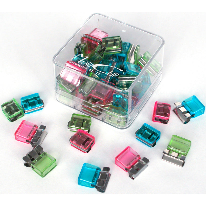 carl mori clip clip paper mc52a small assorted colours box of 50