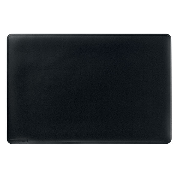 durable desk mat with contoured edge 530mmx410mm black