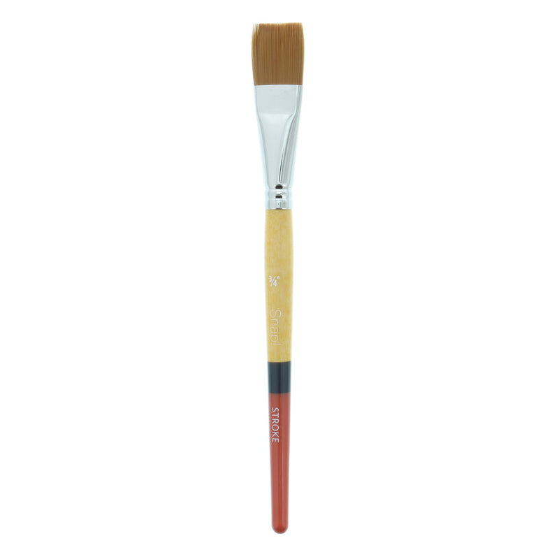 Princeton Snap! Series 9650 Art Brush Short Handle Gold Taklon Stroke