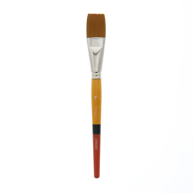 Princeton Snap! Series 9650 Art Brush Short Handle Gold Taklon Stroke