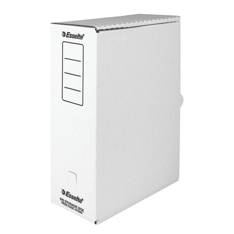 esselte 1/2 storage box foolscap white