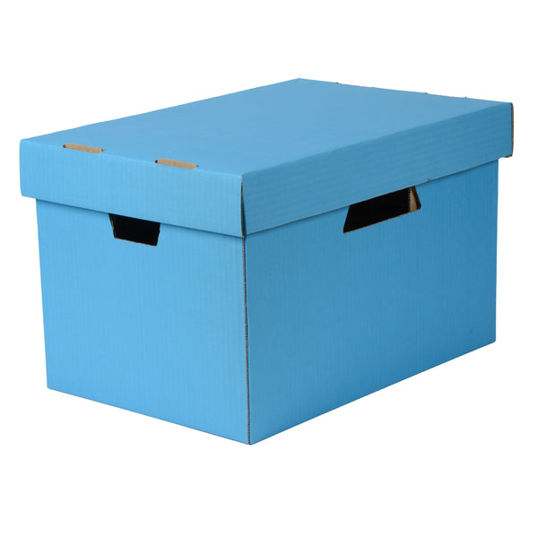 esselte archive storage box & lid - pack of 5#Colour_BLUE