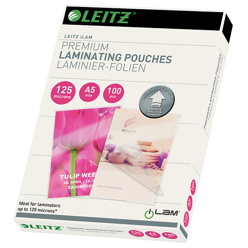 leitz laminating pouch a5 pack of 100