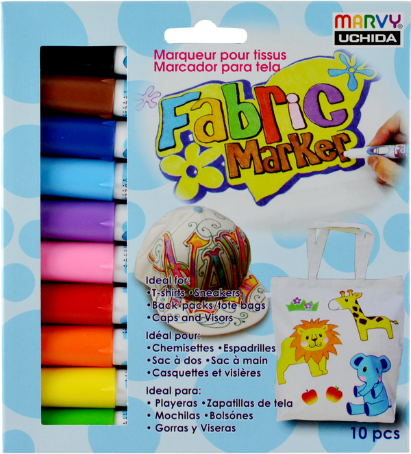 Marvy Fabric Marker Conic - Set Of 10