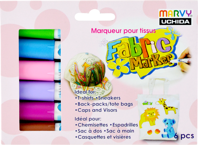 Marvy Fabric Marker Conic Set Of 6