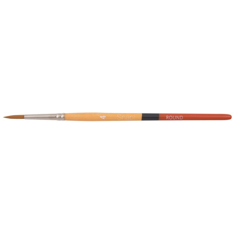 Princeton Snap! Series 9650 Brush Short Handle Gold Taklon Round