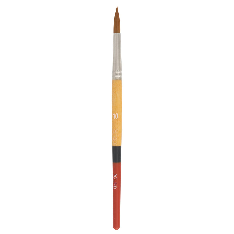 Princeton Snap! Series 9650 Brush Short Handle Gold Taklon Round