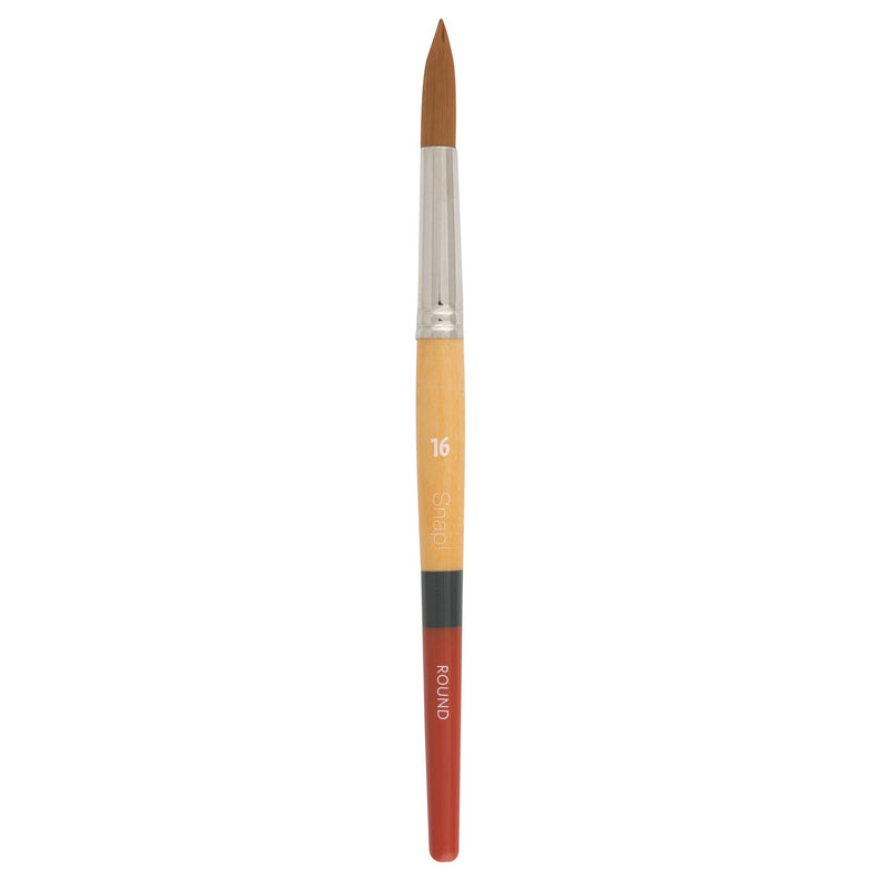 Princeton Snap! Series 9650 Brush Short Handle Gold Taklon Round