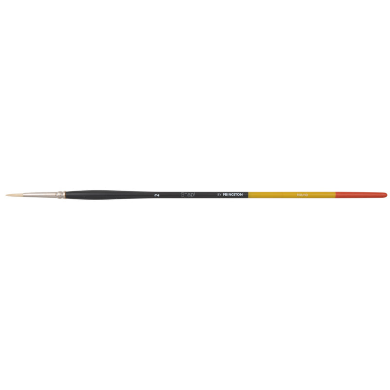 Princeton Snap! Series 9700 Art Brush Long Handle Natural Bristle Round