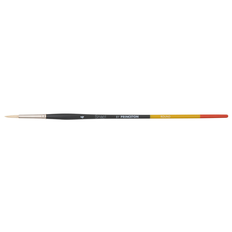 Princeton Snap! Series 9700 Art Brush Long Handle Natural Bristle Round