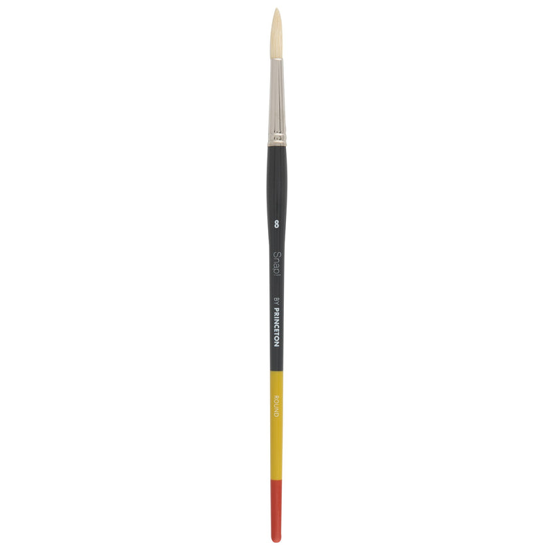 Princeton Snap! Series 9700 Art Brush Long Handle Natural Bristle Round