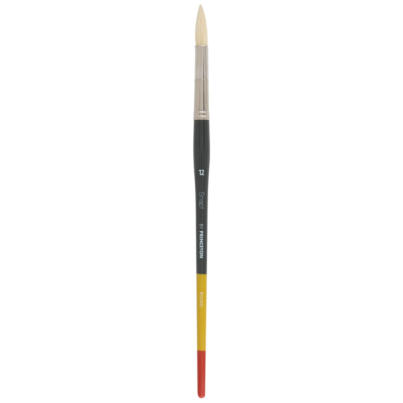 Princeton Snap! Series 9700 Art Brush Long Handle Natural Bristle Round