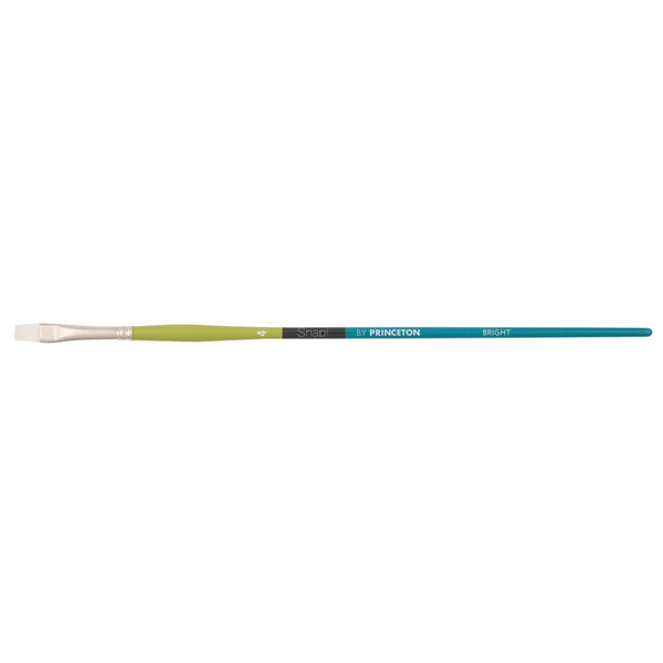 Princeton Snap! Series 9800 Art Brush Long Handle White Synthetic Taklon Bright#size_4