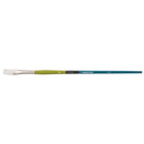 Princeton Snap! Series 9800 Art Brush Long Handle White Synthetic Taklon Flat