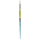 Princeton Snap! Series 9800 Art Brush Long Handle White Synthetic Taklon Flat