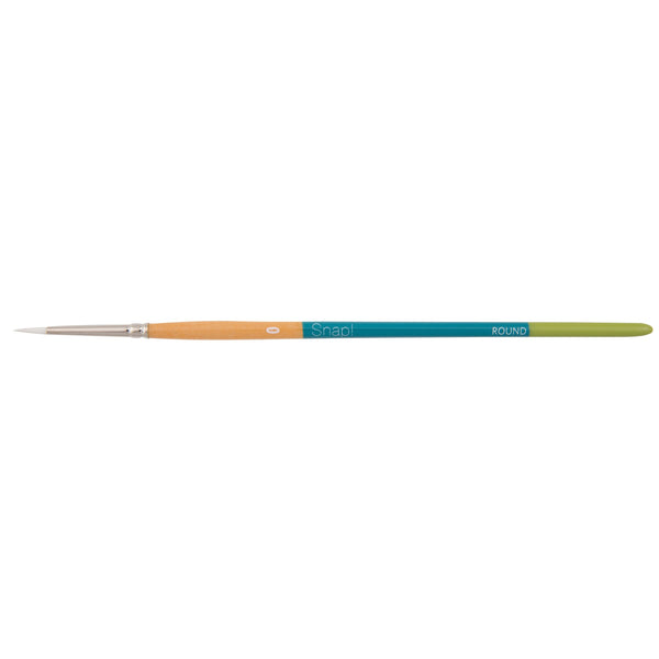Princeton Snap! Series 9850 Art Brush Short Handle White Taklon Round#size_0