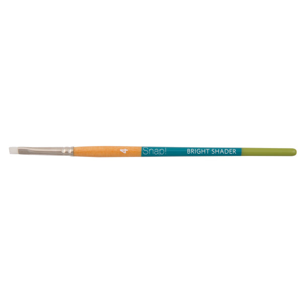 Princeton Snap! Series 9850 Art Brush Short Handle White Taklon Bright Shader#size_4