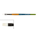 Princeton Snap! Series 9850 Art Brush Short Handle White Taklon Flat Shader