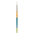 Princeton Snap! Series 9850 Art Brush Short Handle White Taklon Round