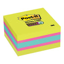 post-it super sticky memo cube 2027-ssgfa 76mm x 76mm 360 sheet cube