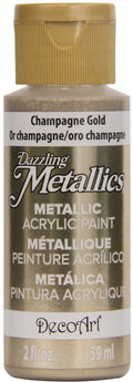 Decoart Dazzling Metallics Paint 2oz 59ml#Colour_CHAMPAGNE GOLD