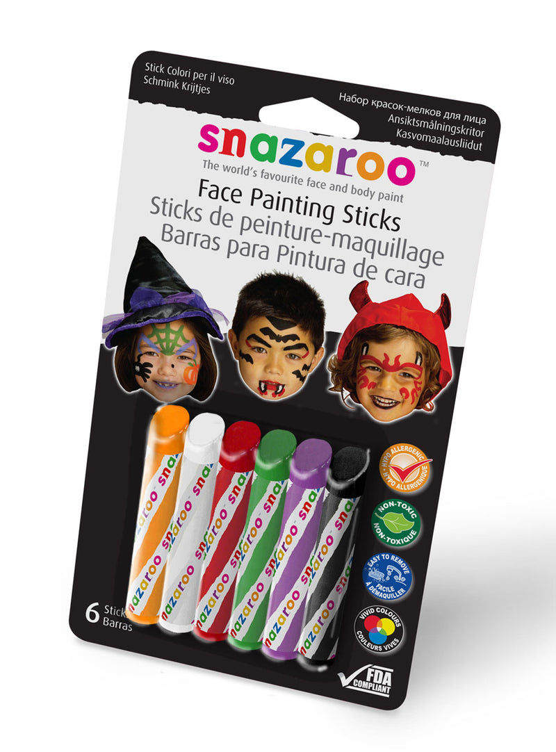 SNAZAROO FACEPAINT STICKS HALLOWEEN