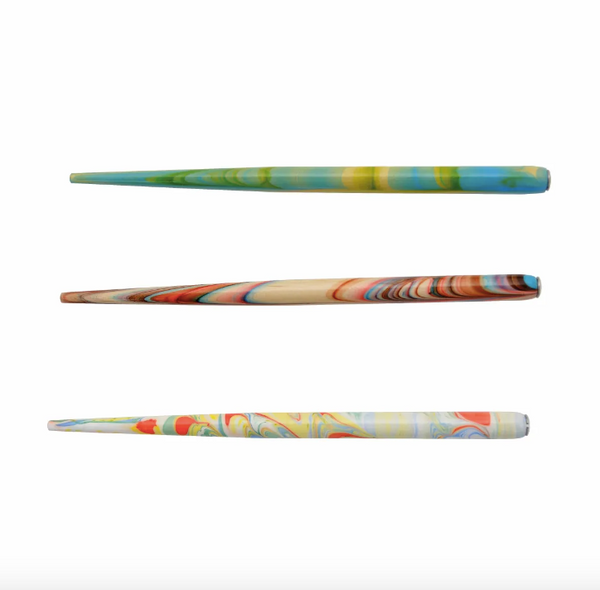 Manuscript Pen Holder Marble Assorted Colours