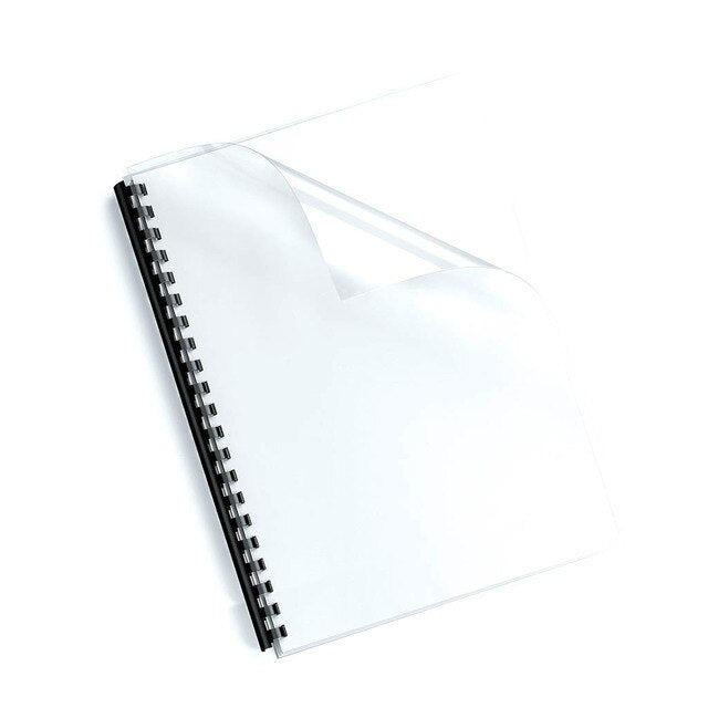 fellowes binding covers a4 200mic CLEAR PACK OF  100