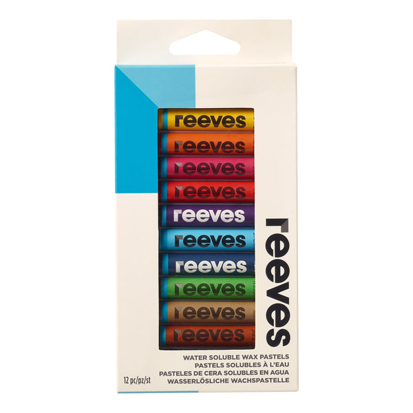 Reeves Water Soluble Wax Art Pastels#Pack Size_Pack of 12