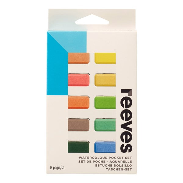 Reeves Watercolour Paint Set 12 Pockets