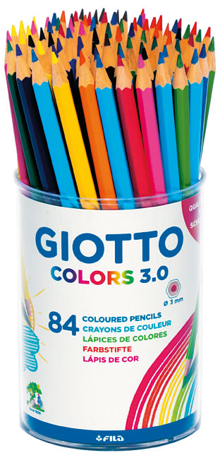 Giotto Colouring Pencils 3.0 Pot Of 84