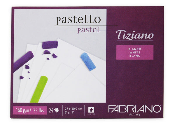 Fabriano Tiziano Paper Pad 160gsm 23x30.5cm#colour_WHITE