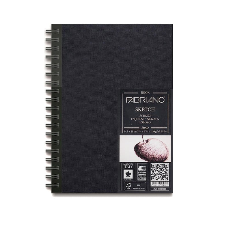 Fabriano Sketchbook 110gsm Spiral 80 Sheets