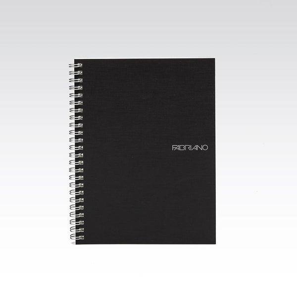 Fabriano Ecoqua Notebook Spiral Graph 85gsm A4 70 Sheets#Colour_BLACK
