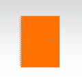 Fabriano Ecoqua Notebook Spiral Lined 85gsm A5 70 Sheets#Colour_ORANGE