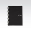 Fabriano Ecoqua Notebook Spiral Graph 5mm 85gsm A5 70 Sheets#Colour_BLACK
