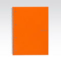 Fabriano Ecoqua Notebook Spiral Blank 85gsm A4 70 Sheets#Colour_ORANGE